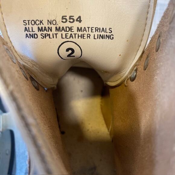 Vintage Aerflyte White Figure Ice Skates Size 2 - Picture 7 of 7